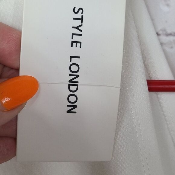 NWT Juniors 2XL 17/19 Formal Dress Blue Color Block Stretch Pleated Bodycon - Picture 2 of 10